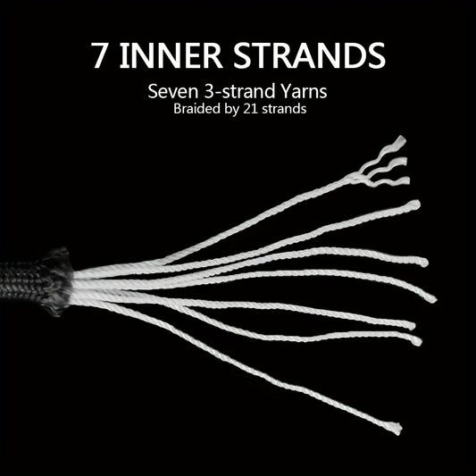 50ft-1000ft Heavy Duty 4mm Nylon Cord with 7 Strands Core Multipurpose Cloth Rope Cord for Clothes Drying, Tent Binding & DIY Crafts, BEKRVIO