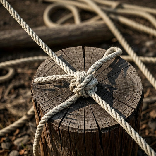 1pc Natural Nylon Braided Rope - 787\