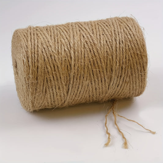 Natural Jute Twine String - High-Quality Brown Jute Fiber for Crafts, Gift Wrapping, Gardening, Crochet, Knitting & Macrame Decor - Durable & Versatile Crafting Supplies, Gardening Twine | Rustic Look | Textured Surface, Jute Rope for Crafts