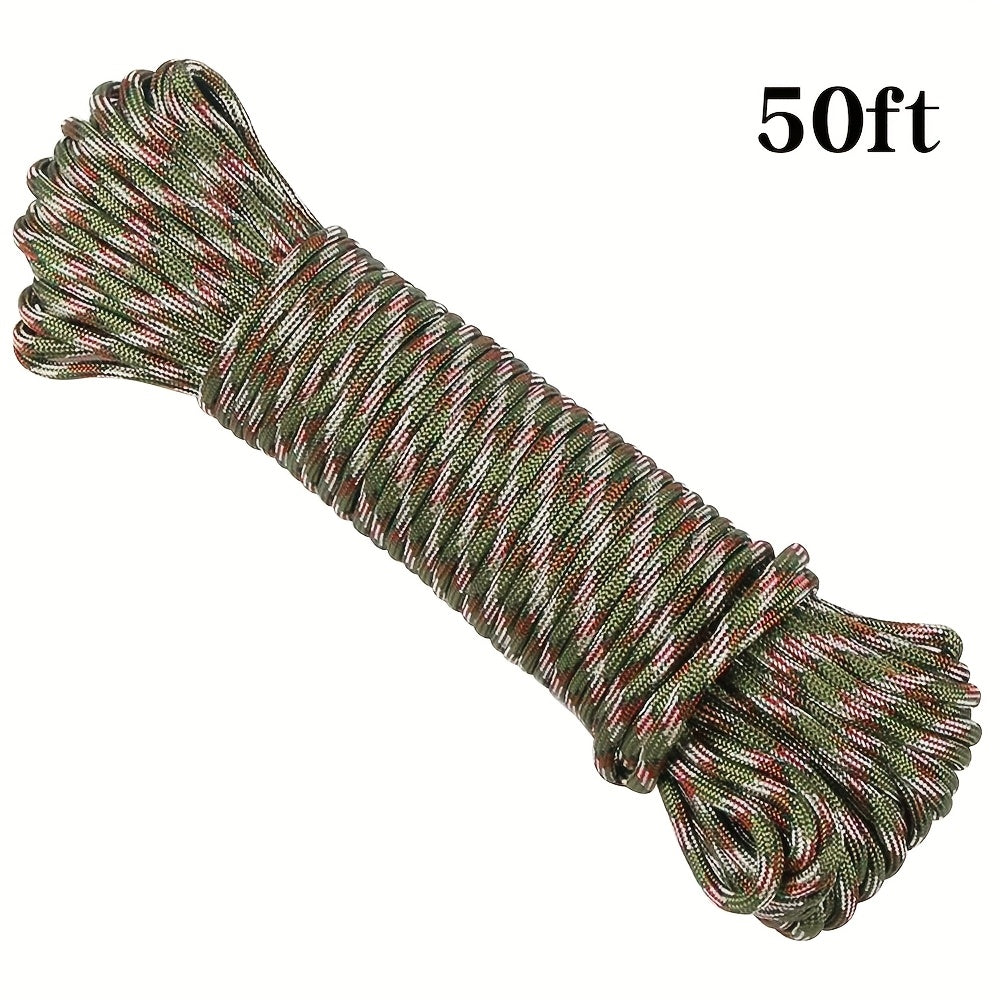 50ft-1000ft Heavy Duty 4mm Nylon Cord with 7 Strands Core Multipurpose Cloth Rope Cord for Clothes Drying, Tent Binding & DIY Crafts, BEKRVIO