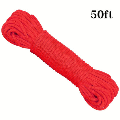 50ft-1000ft Heavy Duty 4mm Nylon Cord with 7 Strands Core Multipurpose Cloth Rope Cord for Clothes Drying, Tent Binding & DIY Crafts, BEKRVIO