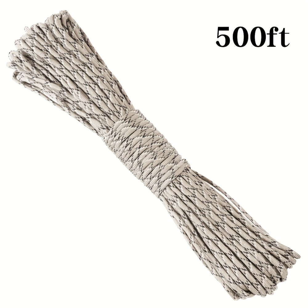 50ft-1000ft Heavy Duty 4mm Nylon Cord with 7 Strands Core Multipurpose Cloth Rope Cord for Clothes Drying, Tent Binding & DIY Crafts, BEKRVIO