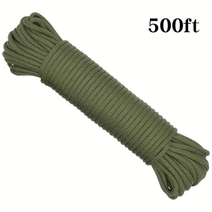 50ft-1000ft Heavy Duty 4mm Nylon Cord with 7 Strands Core Multipurpose Cloth Rope Cord for Clothes Drying, Tent Binding & DIY Crafts, BEKRVIO