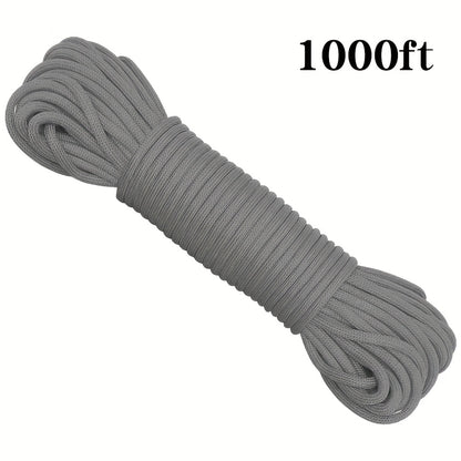 50ft-1000ft Heavy Duty 4mm Nylon Cord with 7 Strands Core Multipurpose Cloth Rope Cord for Clothes Drying, Tent Binding & DIY Crafts, BEKRVIO