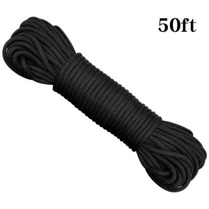 50ft-1000ft Heavy Duty 4mm Nylon Cord with 7 Strands Core Multipurpose Cloth Rope Cord for Clothes Drying, Tent Binding & DIY Crafts, BEKRVIO
