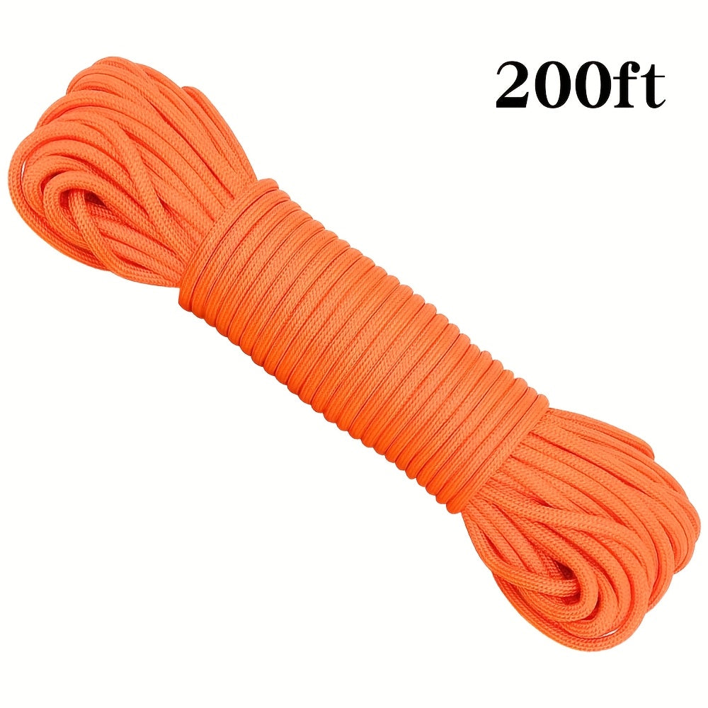 50ft-1000ft Heavy Duty 4mm Nylon Cord with 7 Strands Core Multipurpose Cloth Rope Cord for Clothes Drying, Tent Binding & DIY Crafts, BEKRVIO