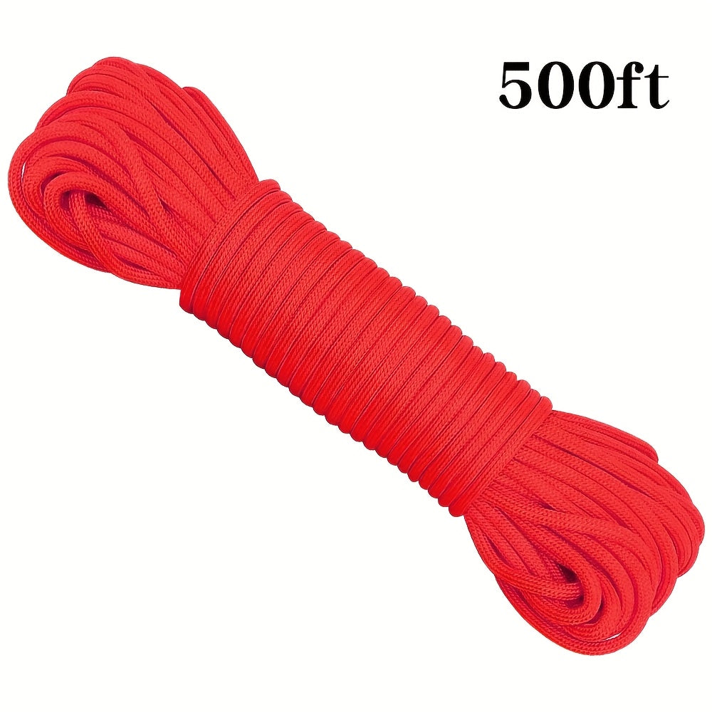 50ft-1000ft Heavy Duty 4mm Nylon Cord with 7 Strands Core Multipurpose Cloth Rope Cord for Clothes Drying, Tent Binding & DIY Crafts, BEKRVIO