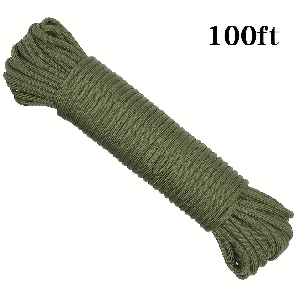 50ft-1000ft Heavy Duty 4mm Nylon Cord with 7 Strands Core Multipurpose Cloth Rope Cord for Clothes Drying, Tent Binding & DIY Crafts, BEKRVIO
