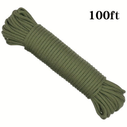 50ft-1000ft Heavy Duty 4mm Nylon Cord with 7 Strands Core Multipurpose Cloth Rope Cord for Clothes Drying, Tent Binding & DIY Crafts, BEKRVIO