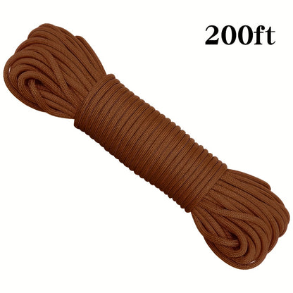 50ft-1000ft Heavy Duty 4mm Nylon Cord with 7 Strands Core Multipurpose Cloth Rope Cord for Clothes Drying, Tent Binding & DIY Crafts, BEKRVIO