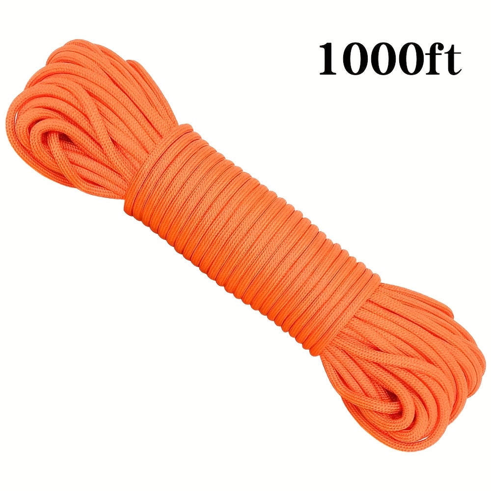 50ft-1000ft Heavy Duty 4mm Nylon Cord with 7 Strands Core Multipurpose Cloth Rope Cord for Clothes Drying, Tent Binding & DIY Crafts, BEKRVIO