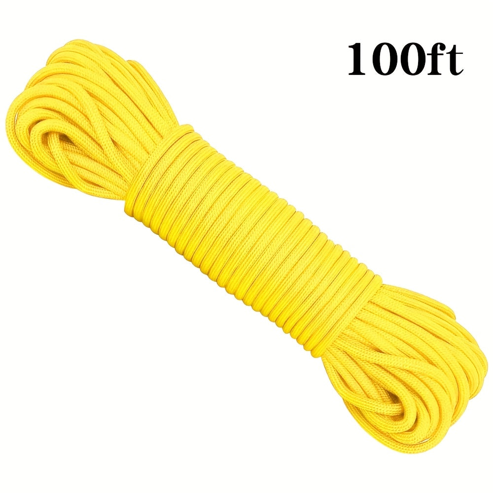 50ft-1000ft Heavy Duty 4mm Nylon Cord with 7 Strands Core Multipurpose Cloth Rope Cord for Clothes Drying, Tent Binding & DIY Crafts, BEKRVIO