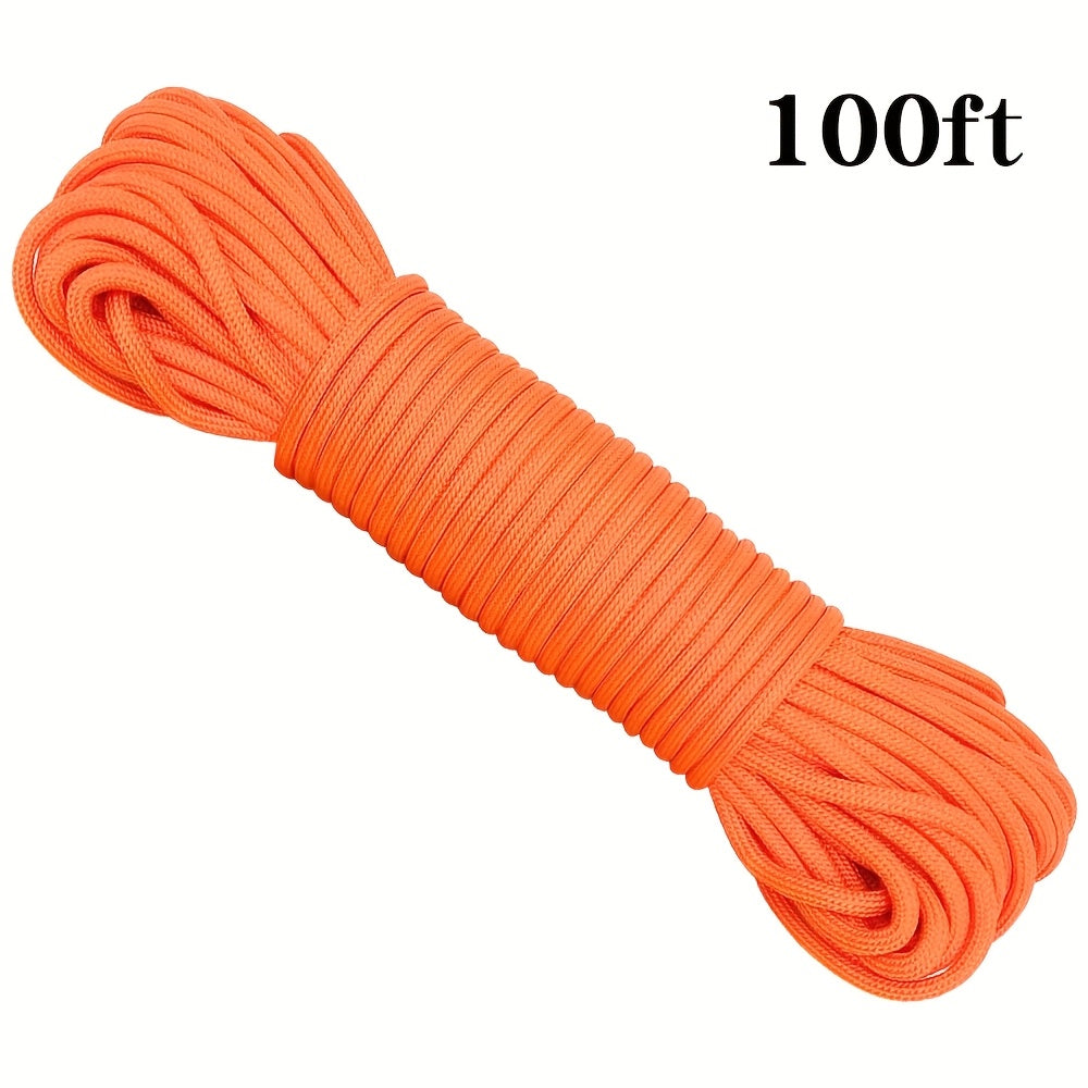 50ft-1000ft Heavy Duty 4mm Nylon Cord with 7 Strands Core Multipurpose Cloth Rope Cord for Clothes Drying, Tent Binding & DIY Crafts, BEKRVIO