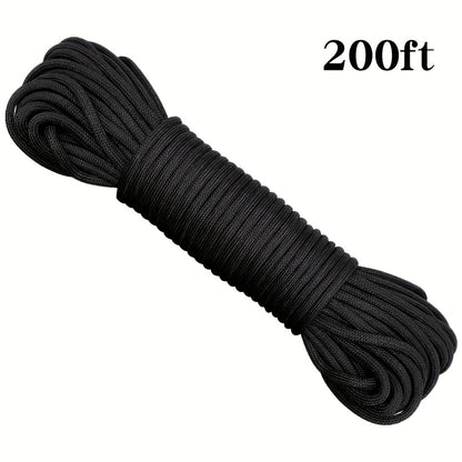 50ft-1000ft Heavy Duty 4mm Nylon Cord with 7 Strands Core Multipurpose Cloth Rope Cord for Clothes Drying, Tent Binding & DIY Crafts, BEKRVIO